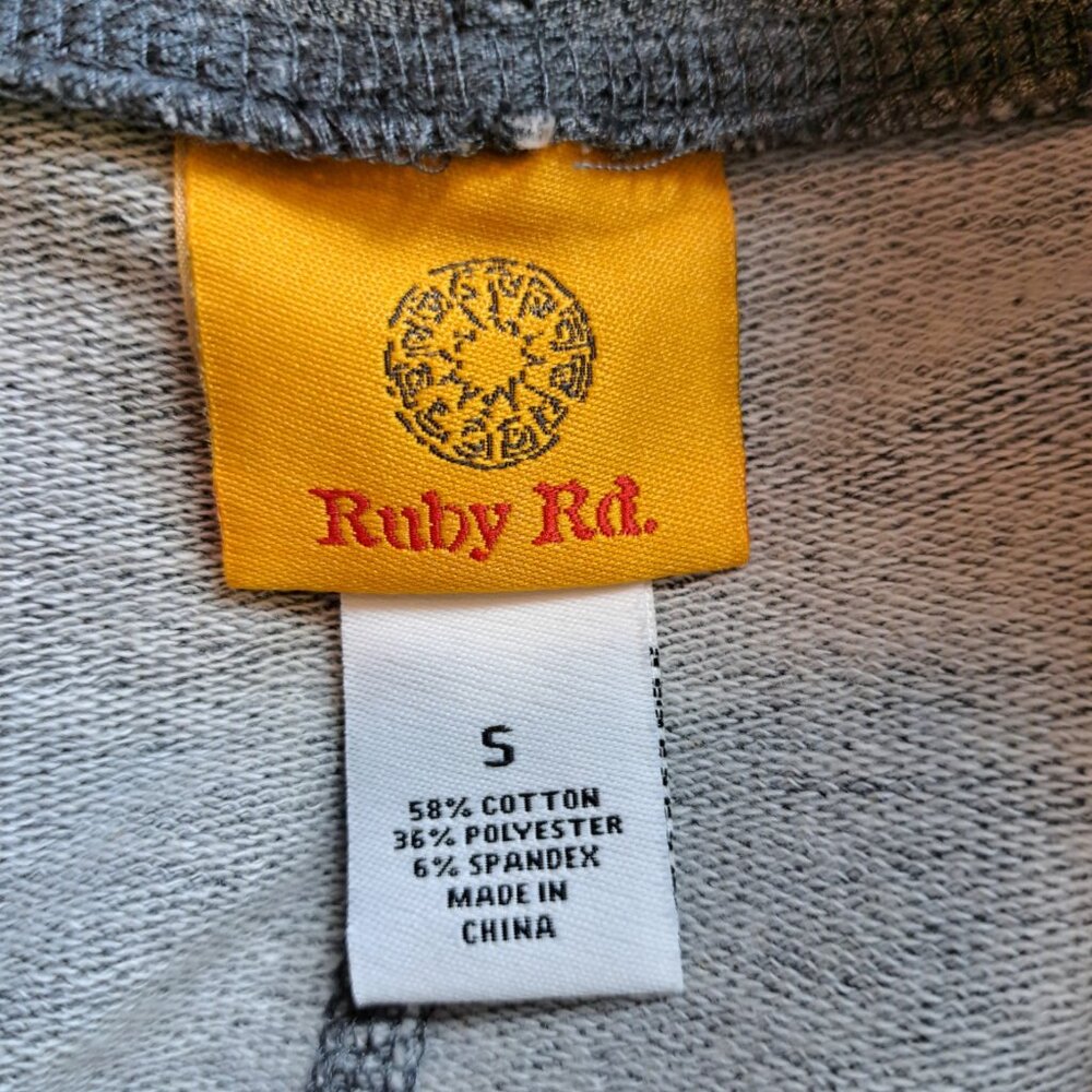 Ruby Rd. Asymmetrical Open Front Sleeveless Cardigan Size Small - Picture 6 of 10